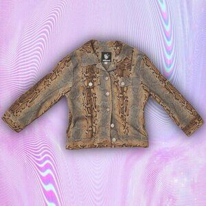 1990s vintage Dollhouse Snake print jacket
